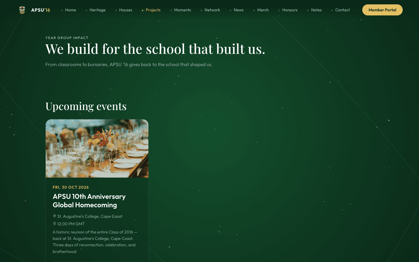 Projects and upcoming events